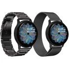 Набор наручных часов для Samsung galaxy watch active 2, 40 мм, 44 мм, 20 мм, металлический браслет из нержавеющей стали для active2