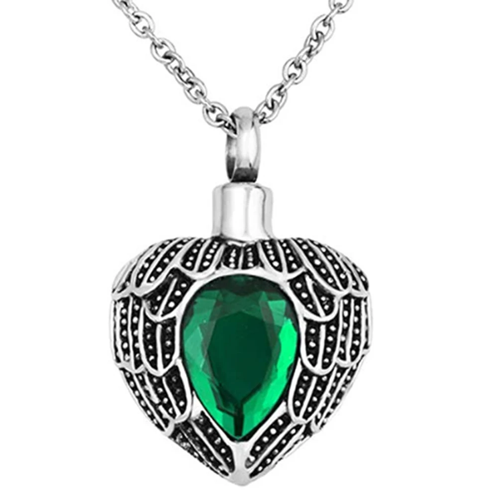 Урна ожерелье s для пепла урны человеческого Крыло ангела камень кремации