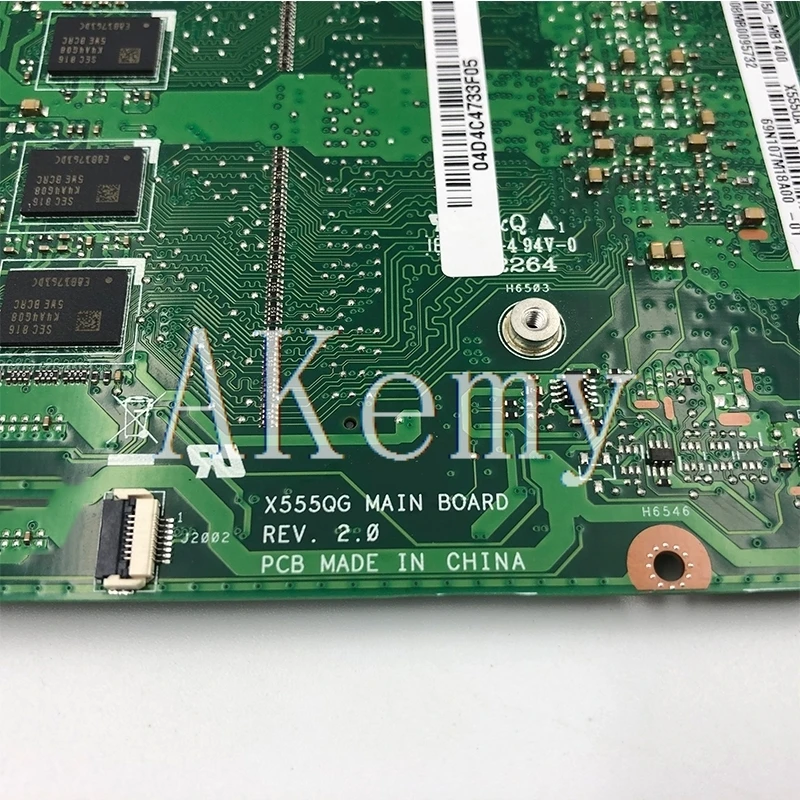akemy for asus x555q a555q x555qg x555qa x555bp x555b laotop mainboard x555qa motherboard with a10 7400u 8gb ram free global shipping