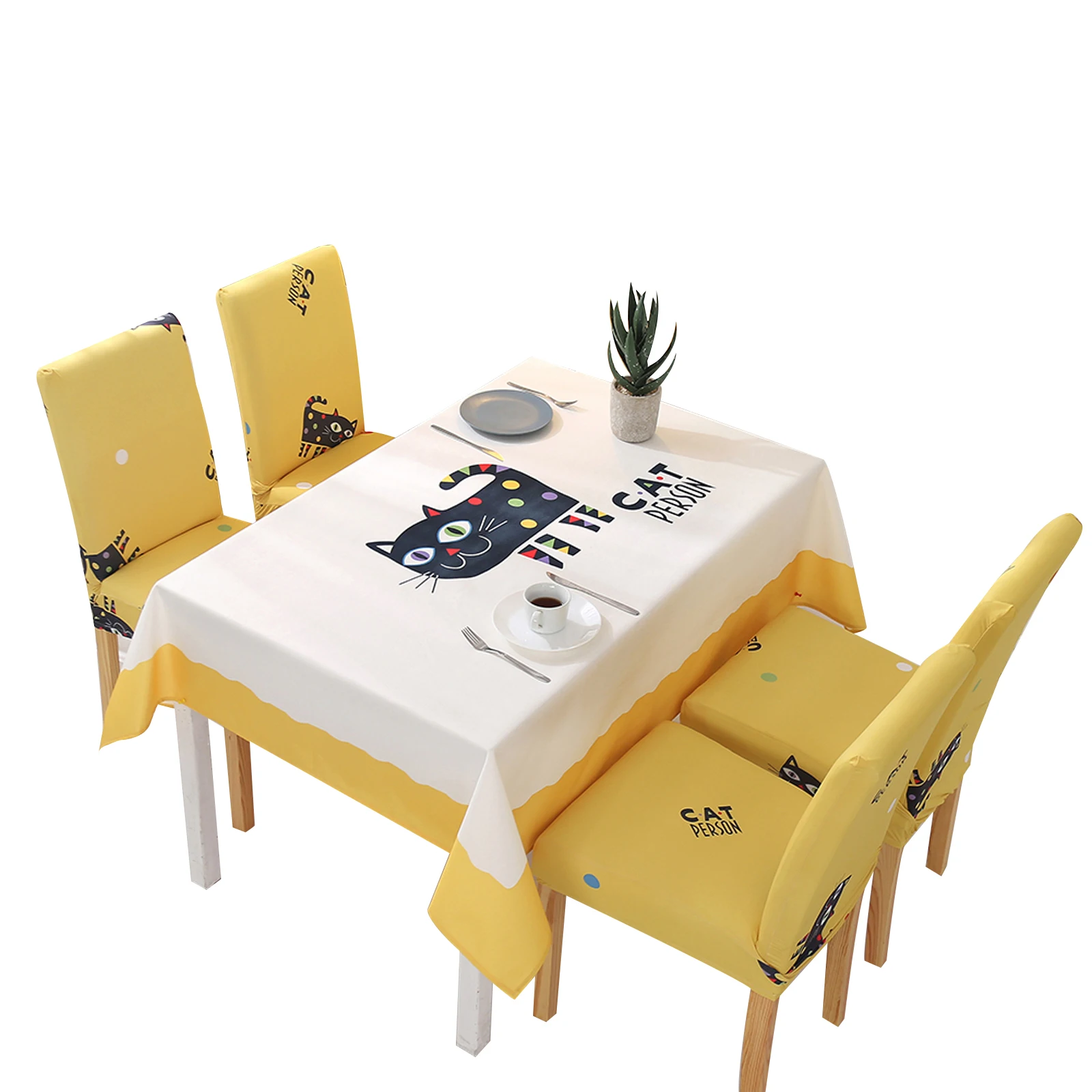 Новое поступление домашняя скатерть для стола стула крышка Принт с животными и