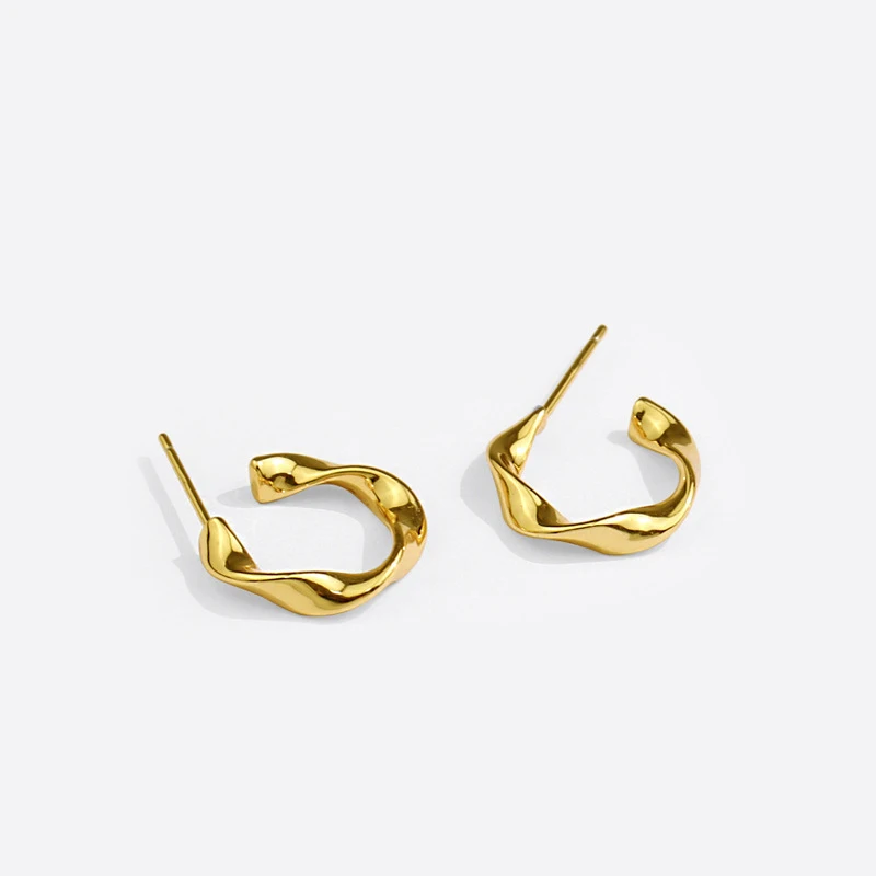 

TOSAKO Stud Earrings Gold Color Fashion Personality Wedding Engagement Jewwlry