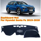 Для Hyundai Santa Fe 2019 2020 TM анти-скольжения приборной панели автомобиля Обложка Коврик козырек от солнца Pad инструмент Панель ковры автомобильные аксессуары