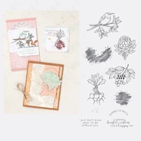 garden bird crops background metal cutting dies and stamps set diy crafts scrapbooking gift card decoration 3d embossing folders
