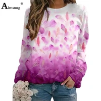 plus size 5xl boho flower print t shirt women fashion spliced top loose vintage tees casual pullovers 2021 autumn shirt clothing