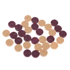 Набор пластиковых шашек для нардов, 0,59 дюйма, деревянные и красные для дополнения или замены игр в виде потерянных шашек