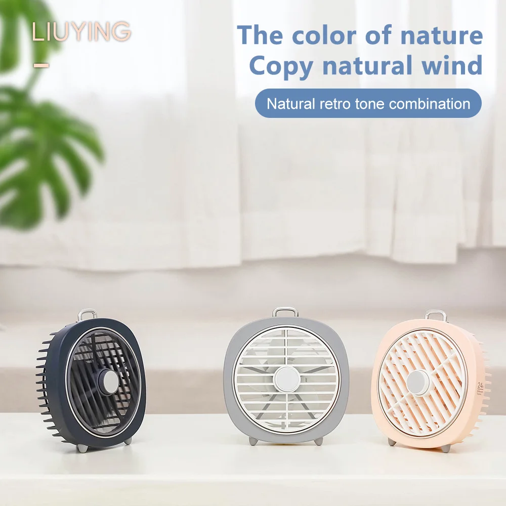 

Летние вентиляторы, настольные вентиляторы с USB-зарядкой, удобный портативный маленький вентилятор для студентов на открытом воздухе, мини-...