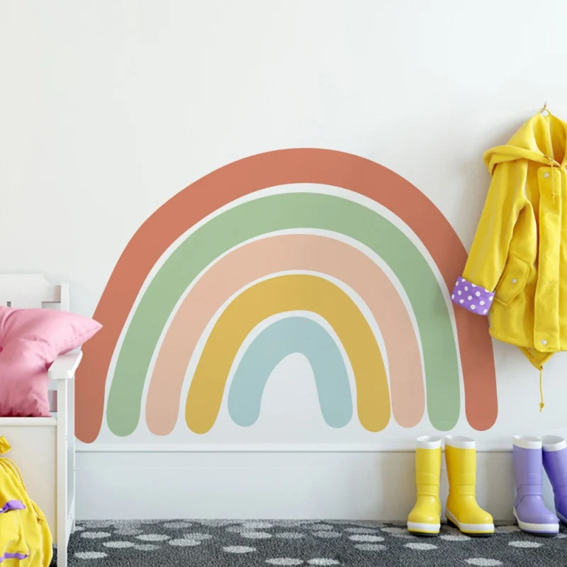 

Self-adhesive Rainbow Heaven Wall Stickers Ins New Kindergarten Children's Room Decoration Stickers Newest
