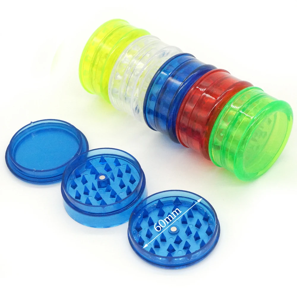 1 шт. пластиковый Точильщик для табака диаметр 60 мм 3 слоя травяная курительная