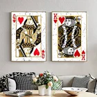 Картина на стену в скандинавском стиле Queen Of для покера с сердцем