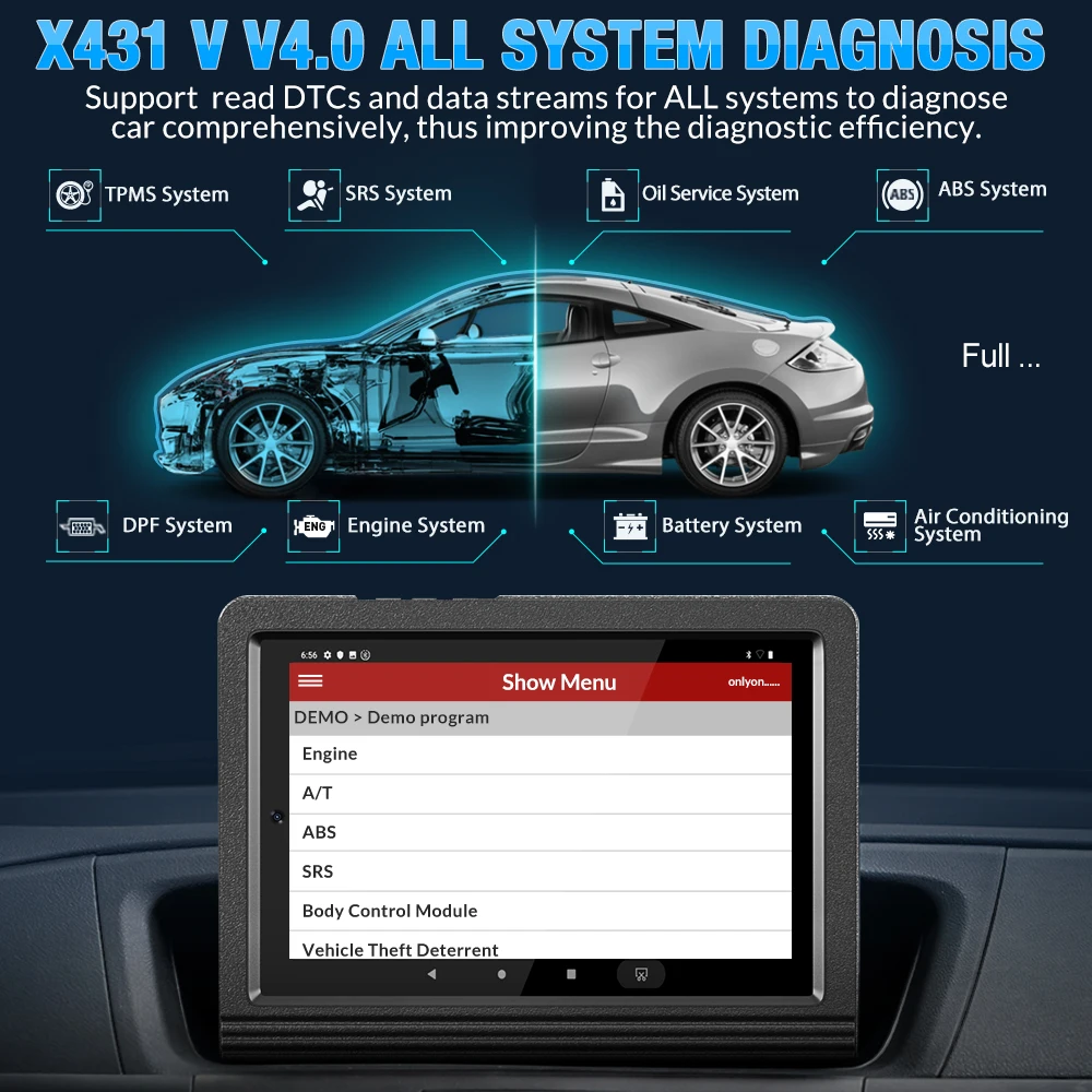 LAUNCH X431 V V4.0 автомобильный профессиональный диагностический сканер OBD OBD2