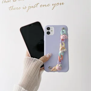 cute bracelet wrist strap phone case for oppo reno ace 2z 2f 10x zoom 3 4 se 5 pro k7 candy clouds soft shockproof cover free global shipping