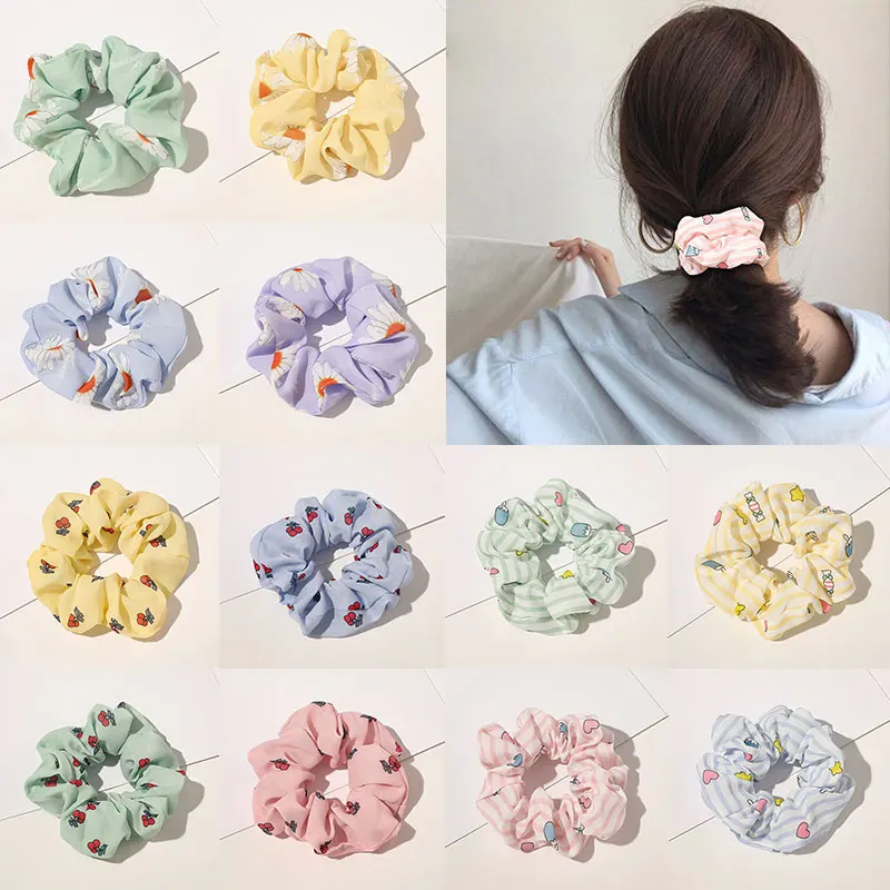 Резинки для волос аксессуары эластичные резинки веревочка кольцо с ромашками и