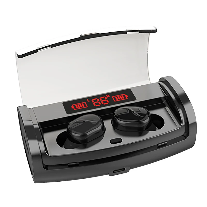 M18 Bluetooth гарнитура TWS 5 0 стерео Спорт водонепроницаемый цифровой дисплей зарядка