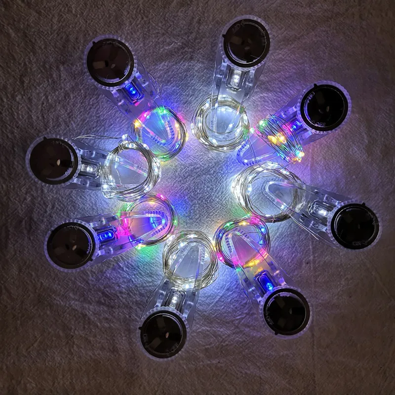 LED button Photo Clip Light String Button Battery Power Fairy Garland Curtain Lights Christmas Wedding Decor | Лампы и освещение