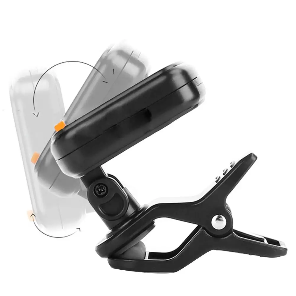 AT-101 Digital Clip Type Electric Guitar Tuner Foldable High Sensitivity Rotating Musical Instrument Accessories | Спорт и