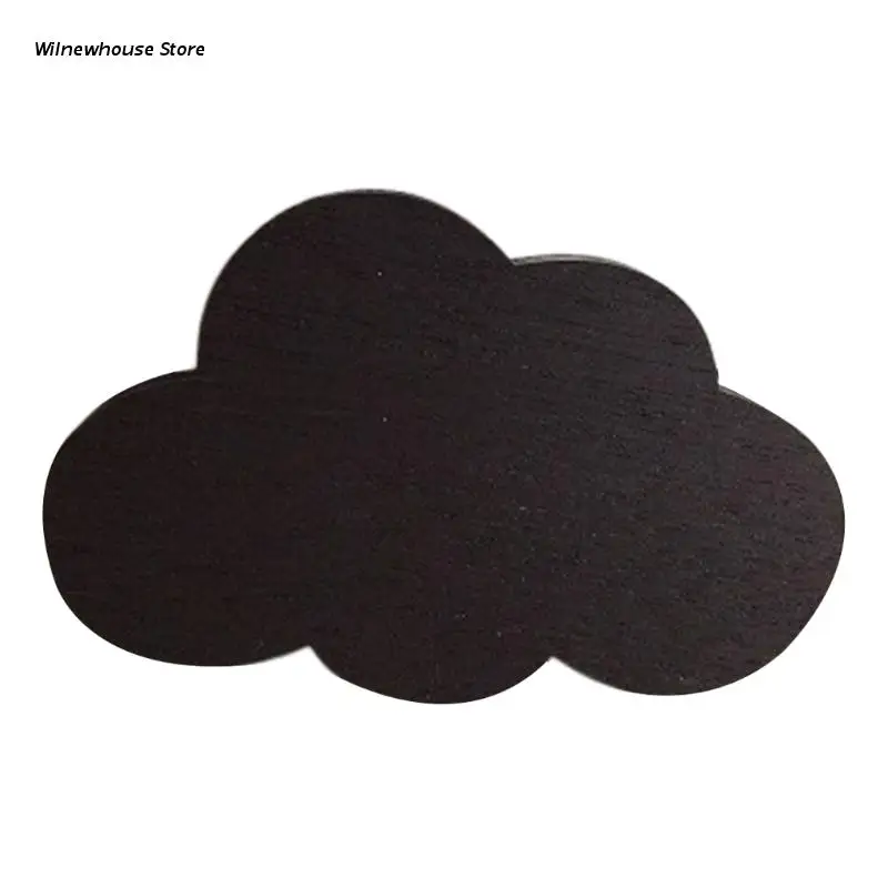 

F62A Nordic Cute Cartoon Cloud Shape Wooden Wall Hook Kids Room DIY Coat Rack Hanger
