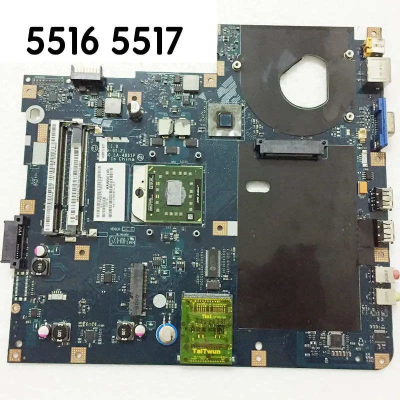 Материнская плата KAWG0 для ноутбуков acer 5516 5517 материнская ноутбука MBPEE02001 100%