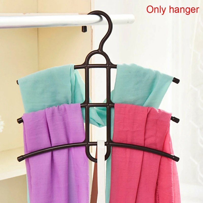 

Multifunctional Three-Layer Non-Slip Hanger Wardrobe Plastic Multi-Layer Storage Hanger