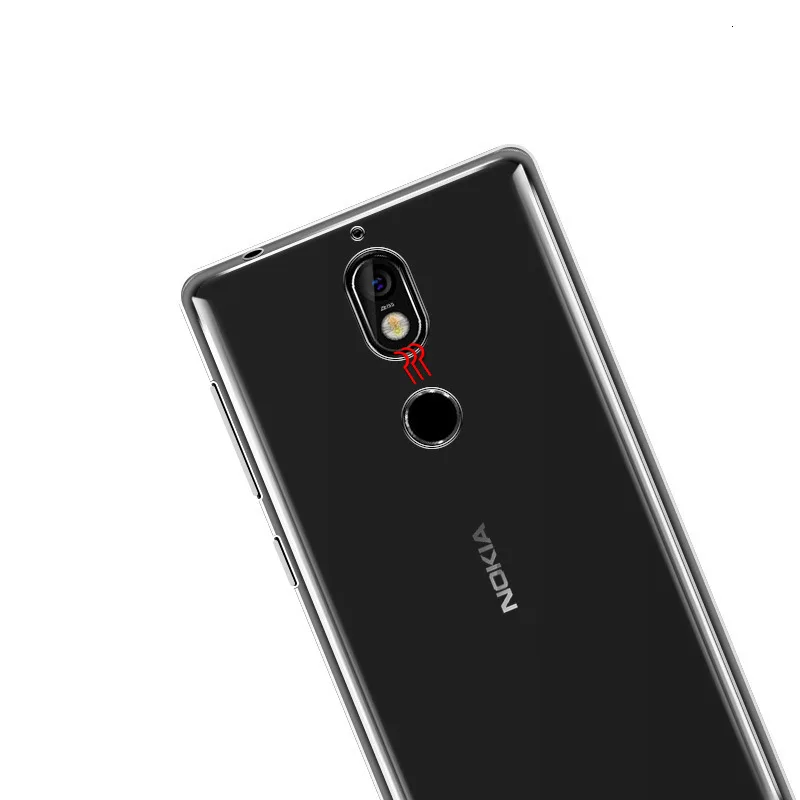 Прозрачный чехол для Nokia 6 2 7 1 3 5 2018 plus Plus 8 мягкий из термопластика прозрачный