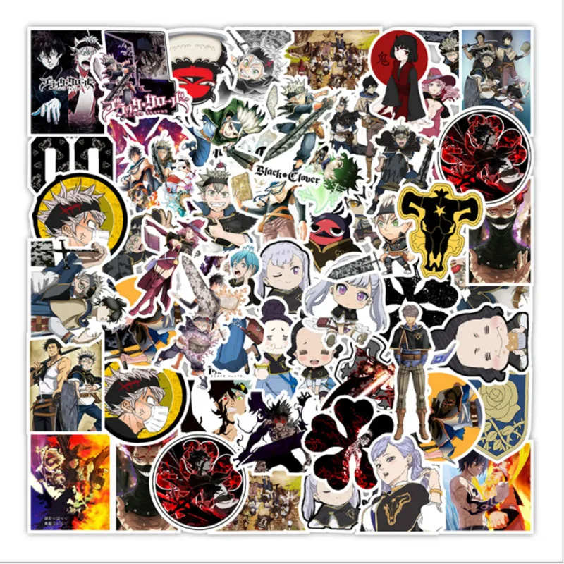 

10/30/50Pcs/Set Black five leaves grass Graffiti Waterproof Skateboard Travel Suitcase Phone Laptop Luggage Stickers Cute