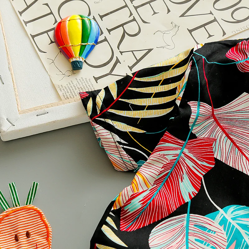 

Toddler Baby Boys Girls Clothing Sets Summer Children Lapel Print Shirt Shorts 2Pcs/sets Kids Infant Casual Clothes Tracksuit