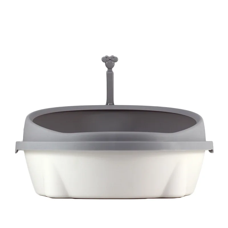 Новый полузакрытый кошачий Туалет большой пластиковый ящик для кошачьего