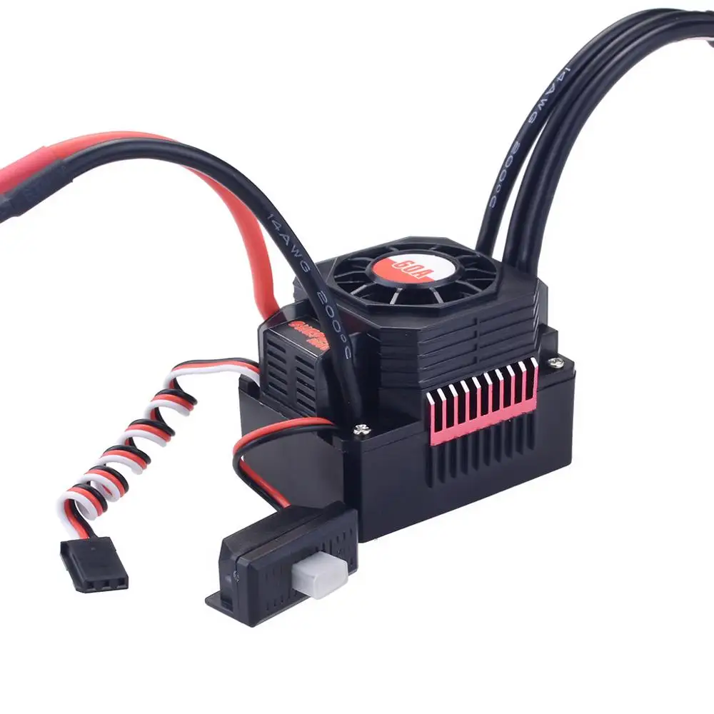 SURPASS HOBBY KK Waterproof Series 60A ESC Brushless Electronic Speed Controller for 1/10 RC Car 3650 3660 Motor | Игрушки и хобби