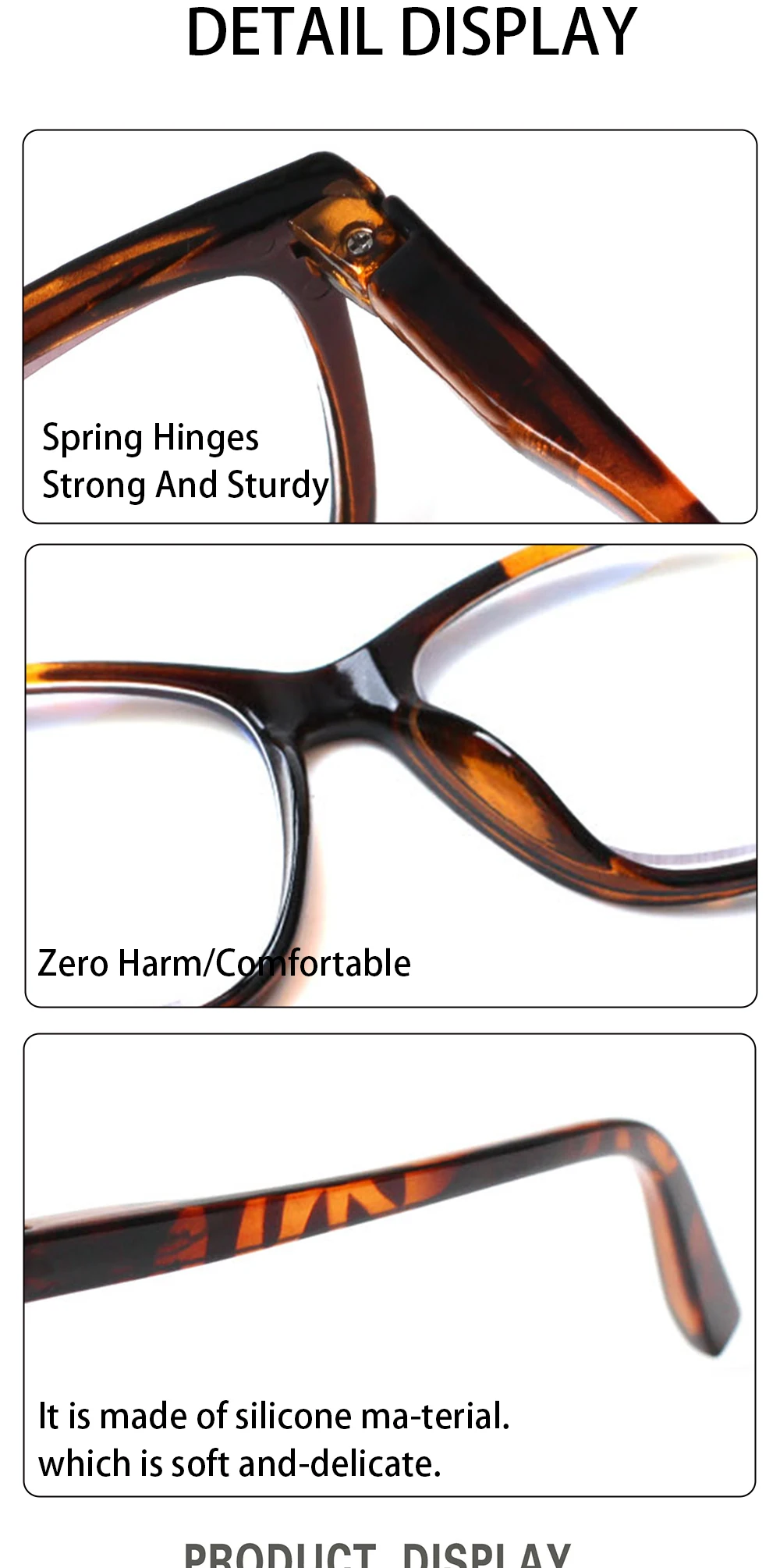 Очки для чтения Boncamor с блокировкой синего света и пружинными петлями