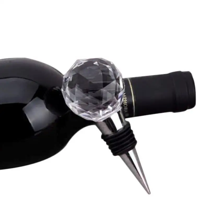 Reusable Crystal Wine Stopper Home Collection Red Bottle Glass Vacuum Seal Barware | Дом и сад