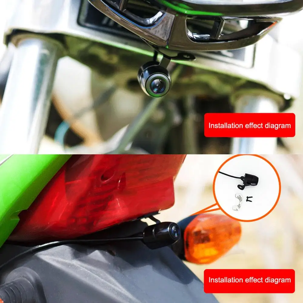 

1080P HD 3.0" Motorcycle Camera Driving Recorder Motorbike HD Dual Lens Front Rear Driving Recorder Night Vision Camera