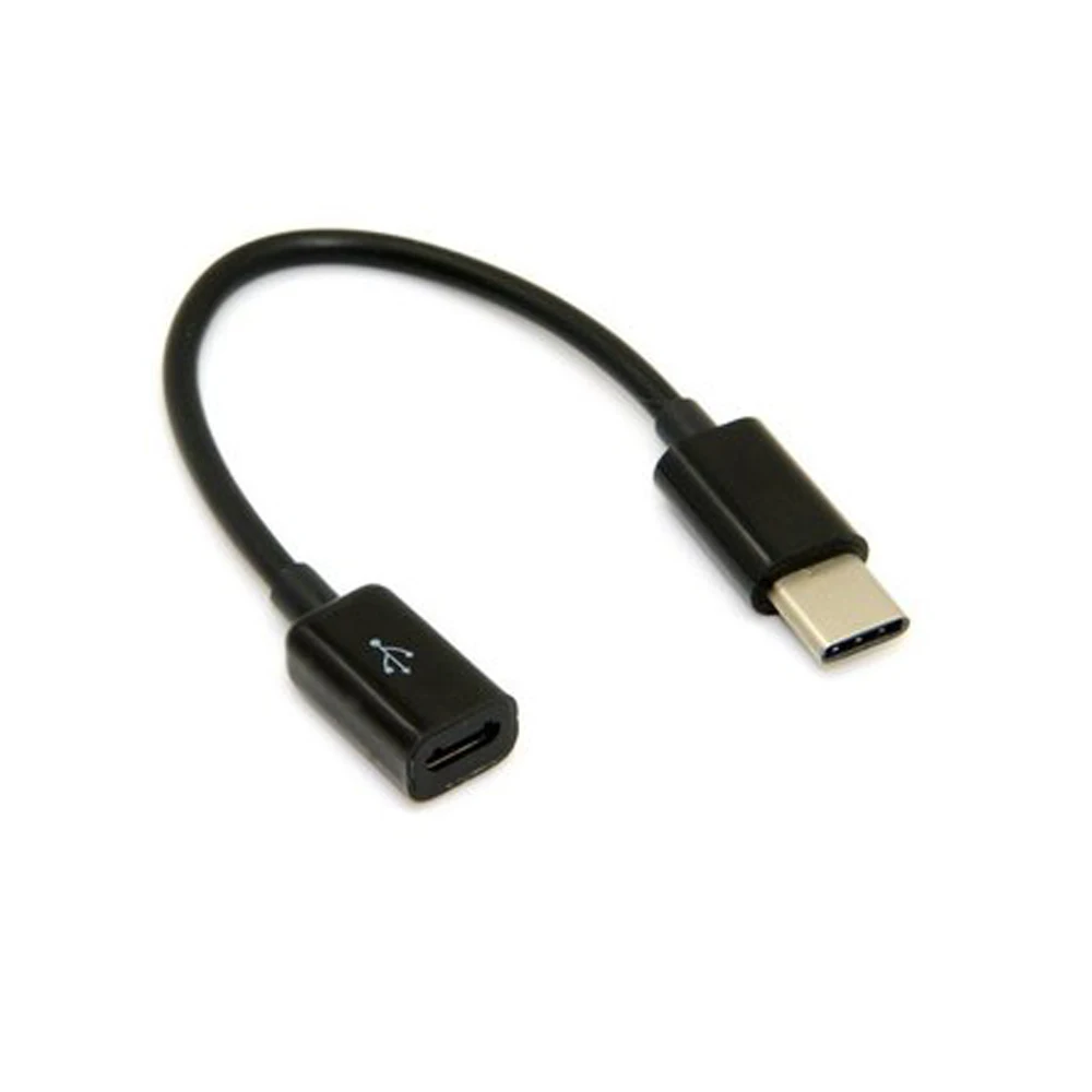 Кабель USB3.1 Type-C (штекер)/Micro USB 2 0 5-контактный (гнездо) для передачи данных 10 см Nexus 5X