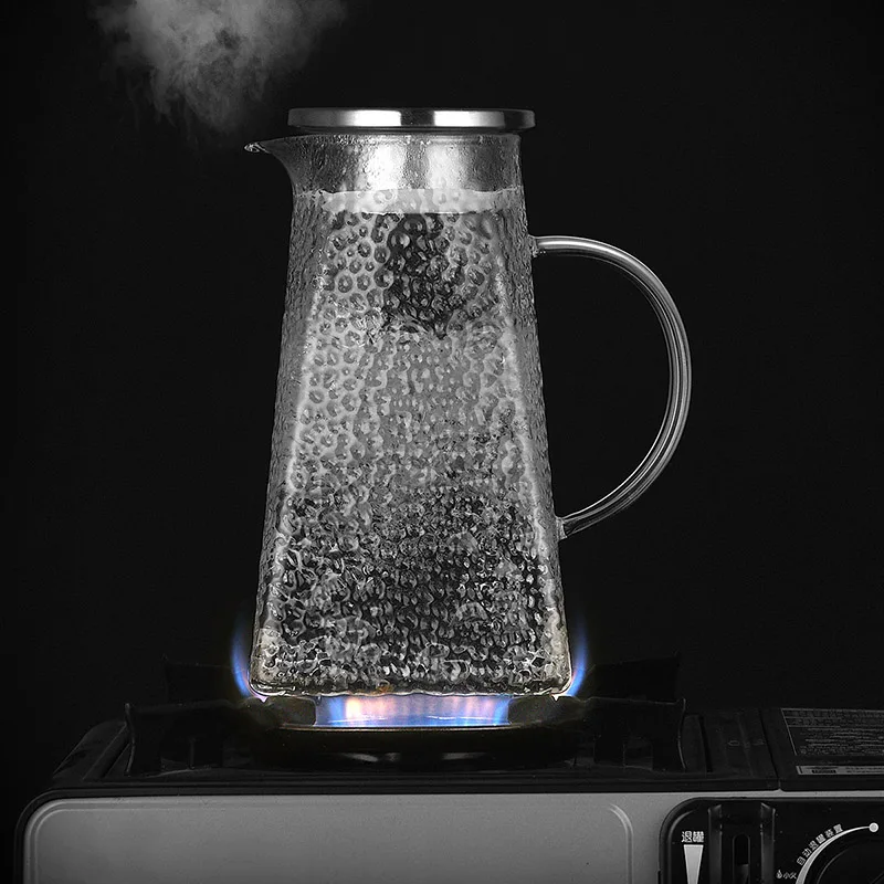 1 шт. термостойкий стеклянный молоток холодный белый открытый набор чайника из