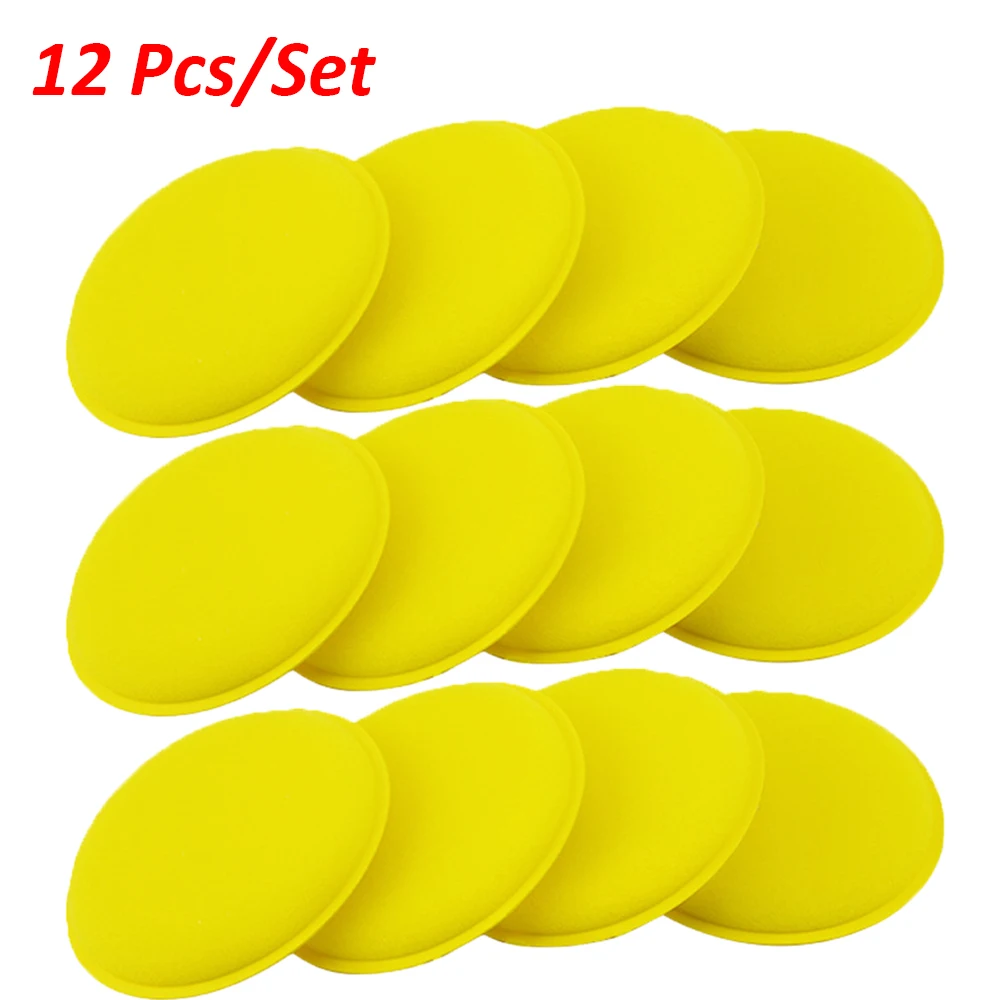 Car Vehicle Wax Polish Foam Sponge Hand Soft Yellow Pad Buffer Detailing Care Wash Clean Towel | Автомобили и мотоциклы