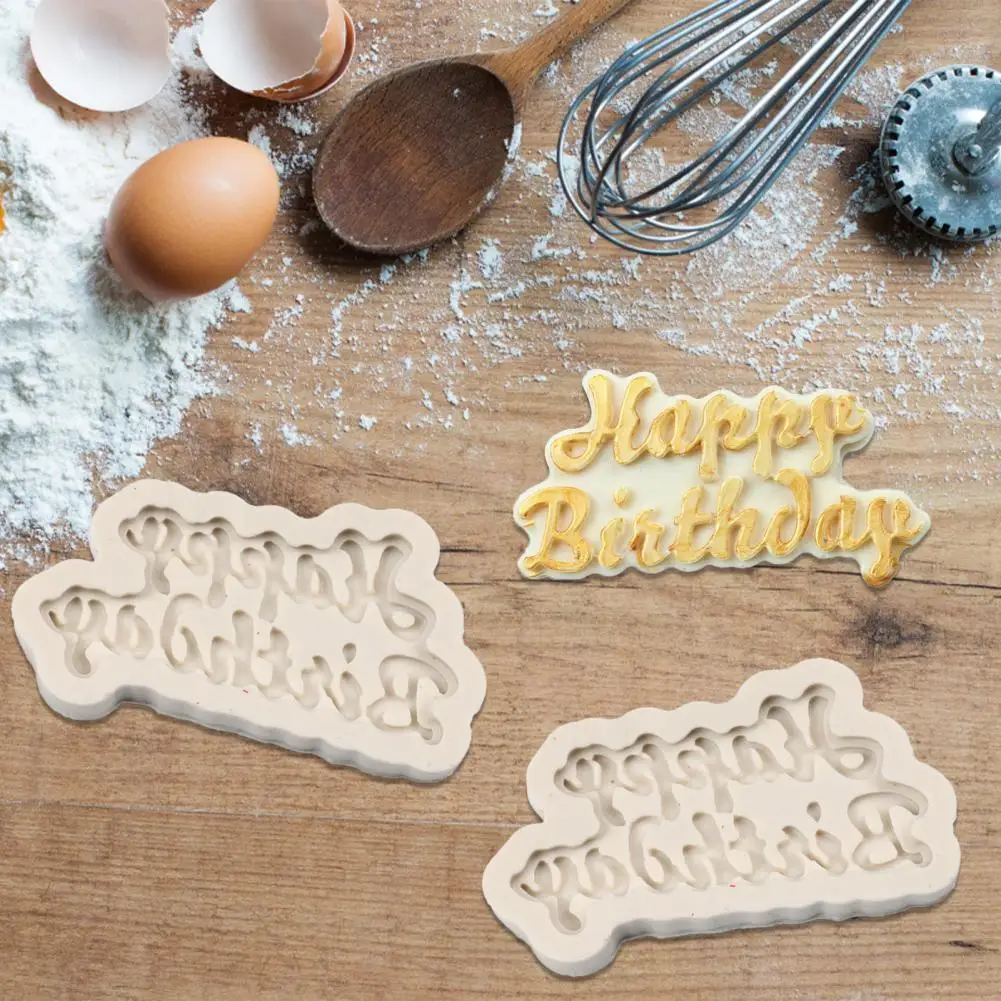

Flexible High Quality Birthday 3D Cake Decor Silicone Mold Food Grade Fondant Cake Molds Safe for Home