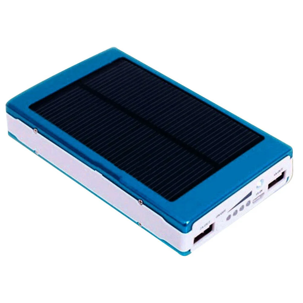 blue Двойной USB Солнечный мобильный Банк питания гнездовой портативный аккумулятор зарядное устройство коробка Кемпинг Светильник OD889 - Цвет: blue