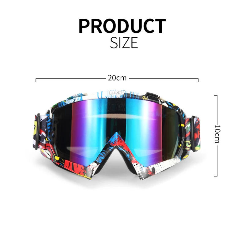 

Ski Goggles UV400 Anti-Fog Windproof Ski Mask Glasses Protection Ski Mask Glasses Eyewear Double Layers UV Snowboard Goggles