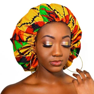 2020 Fashion printing soft stretch Inner hijab caps for women Africa trendy wraps head scarf turban bonnet ready to wear