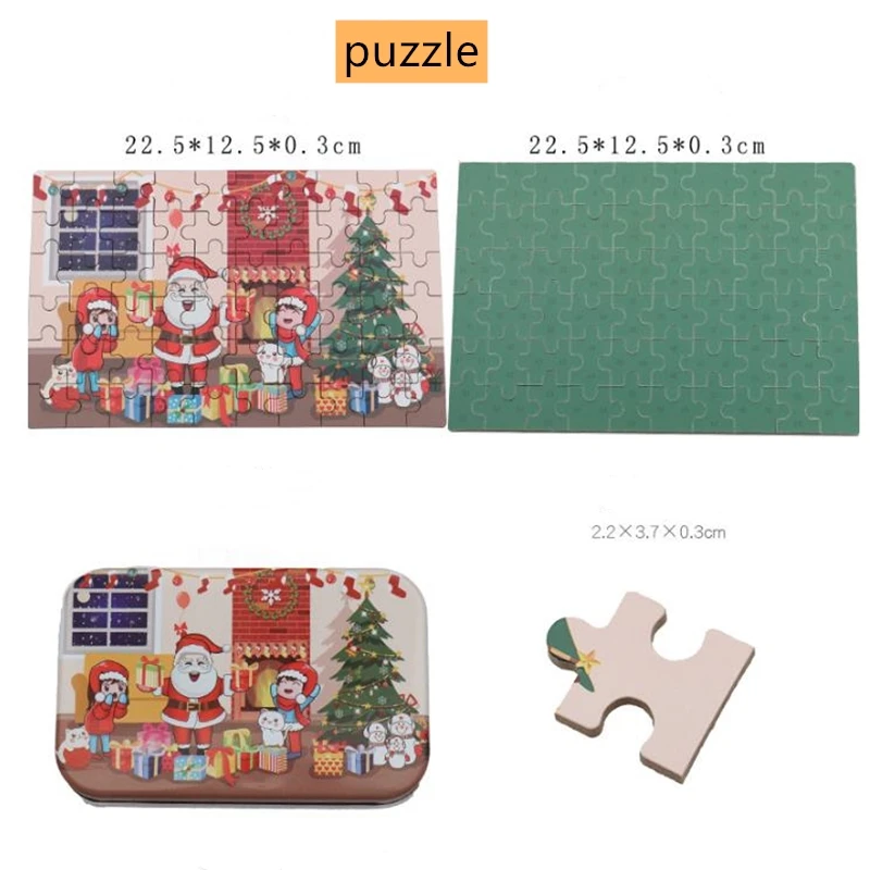 Детские игрушки-пазлы железная коробка Мультяшные животные деревянная