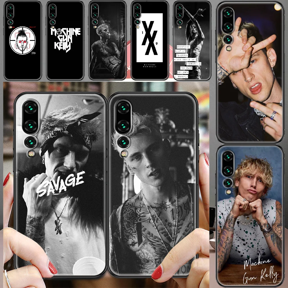 MGK автомат kelly Rapper чехол для телефона Huawei P Mate P10 P20 P30 P40 10 20 Smart Z Pro Lite 2019 черный