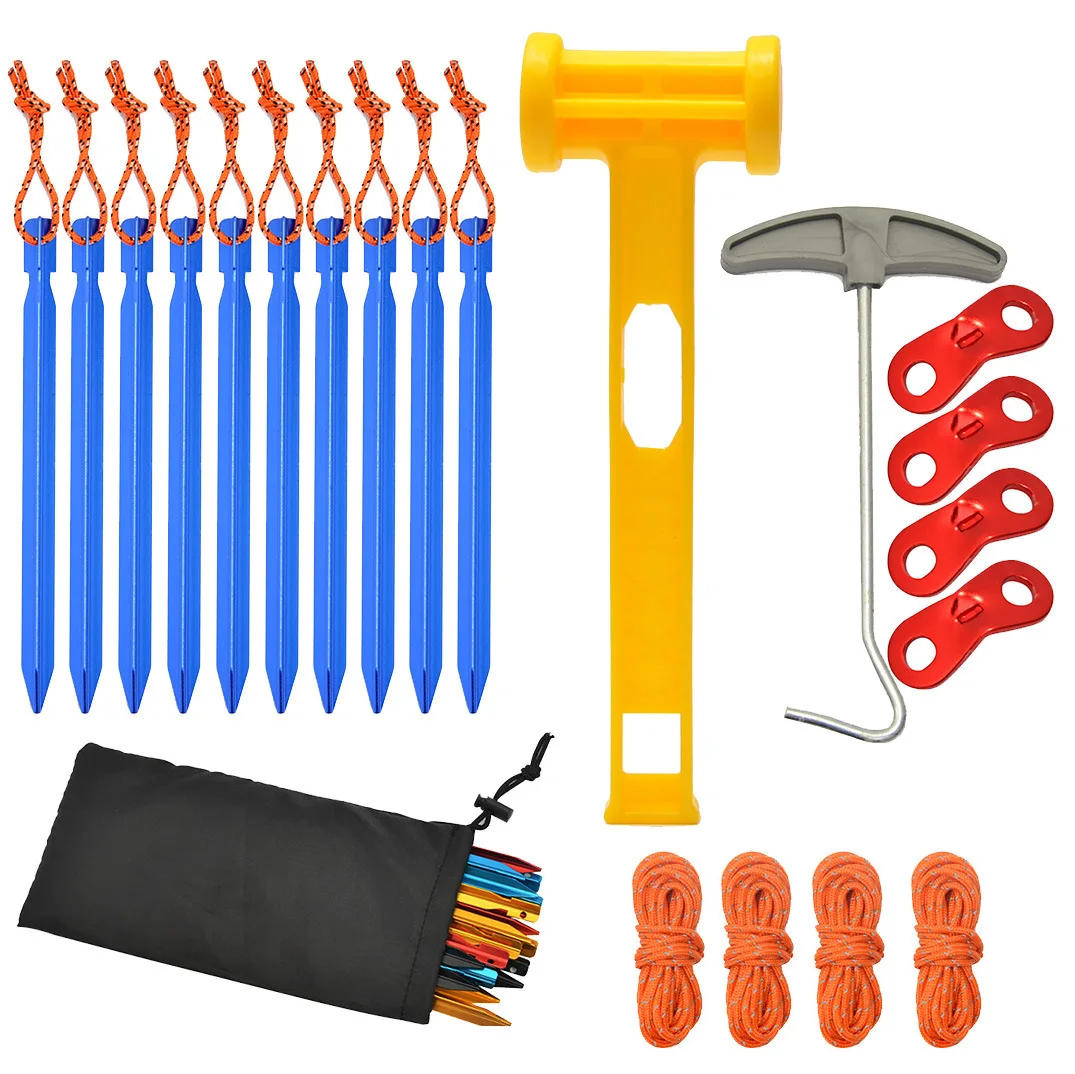 20 шт. алюминиевые легкие стойки для палатки набор аксессуаров кемпинга 10