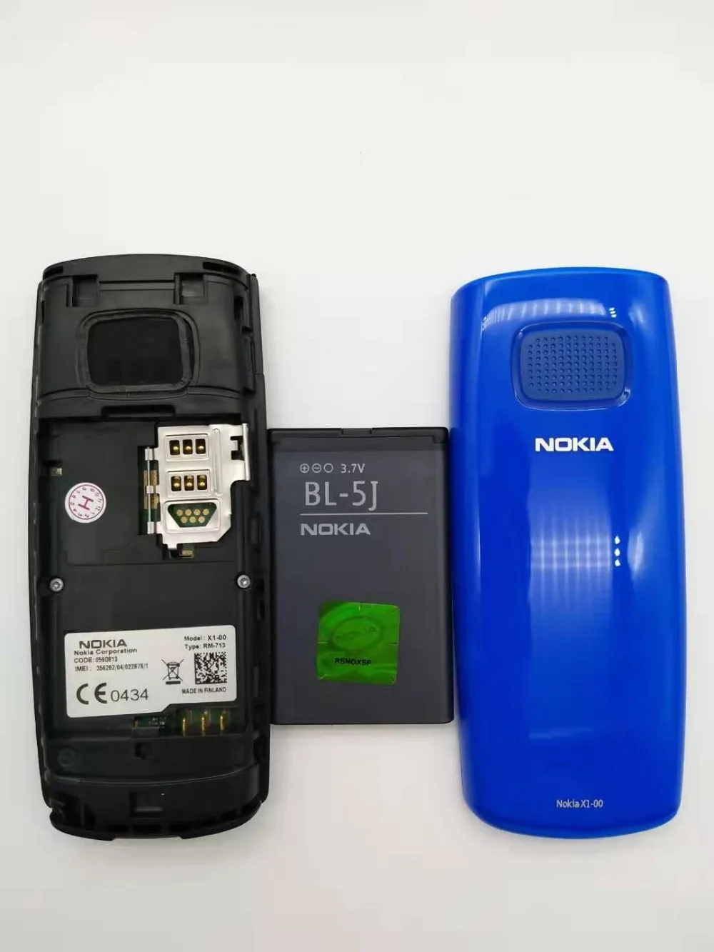 X1-00 Nokia Оригинальные разблокированные X1-00 мобильные телефоны GSM Бар Мобильные телефоны один год гарантии отремонтированный