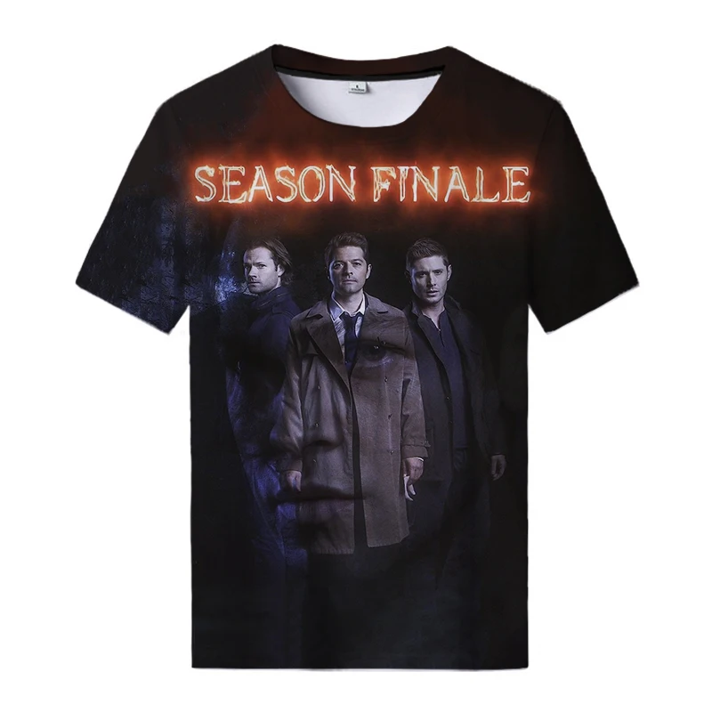 

TV Series Supernatural 3D Print T-Shirt Streetwear Men/Women Summer Casual Fashion Oversized T Shirt Harajuku Oversize Top