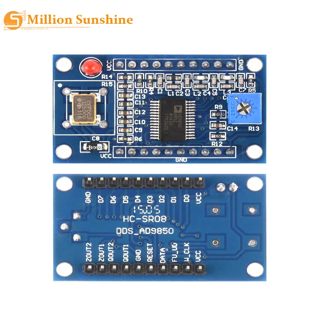 Модуль генератора сигналов AD9850 DDS модуль 0-40 МГц 2 синусоидальных волны и