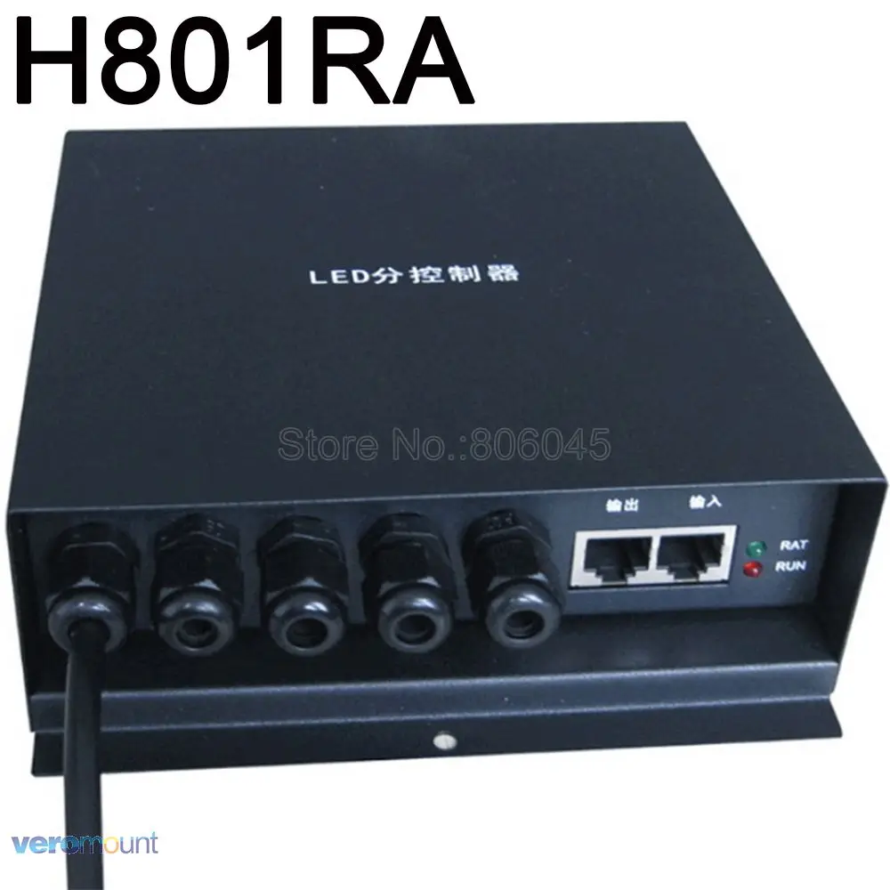 

H801RA 4 ports Slave LED Pxel Controller Work with Master Controller or PC TTL(SPI) Signal Output (LED Studio)