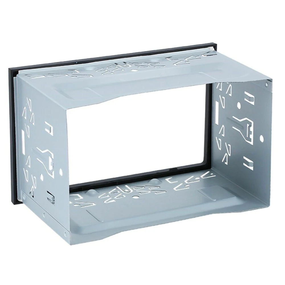 

Unit 2 DIN Cage Radio Vehicle Case Car Fitting DVD Player Frame Mounting Plate Plastic Panel with Hardware Accessory for Cars