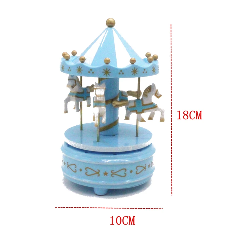 Merry-Go-Round Flashing Box Toy Child Baby Game Home Decor Carousel horse Music Box Christmas Wedding Birthday Gift Carousel