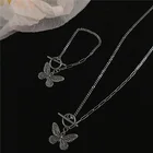 Ожерелье с подвеской-бабочкой в стиле ретро для женщин, подарок подруге, сестре, очаровательные ожерелья, ювелирные изделия в стиле бохо, рождественский подарок