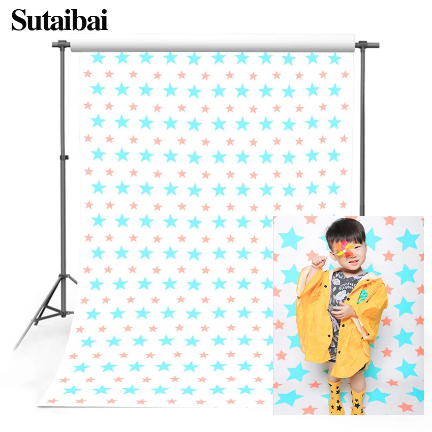 Customize Birthday Party Backdrop Banner Star Boy's Birthday Party Theme Photography Vinyl Cloth Child Portrait Studio Props