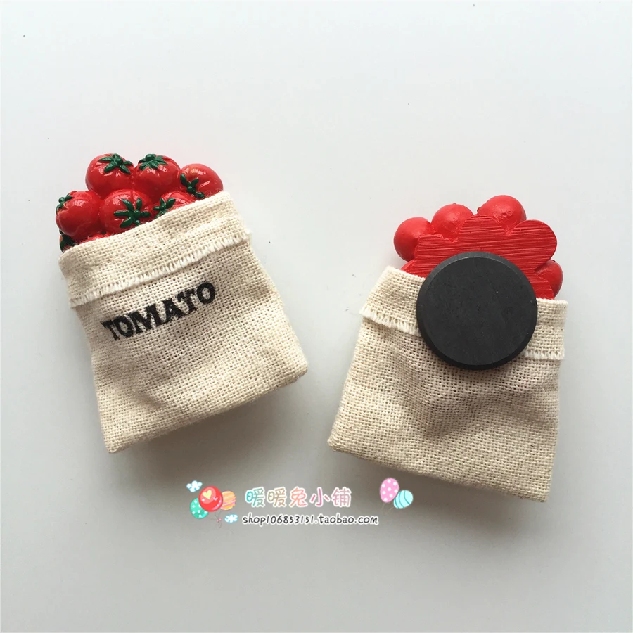 Трехмерные магнитные наклейки для томатного пакета креативные из смолы