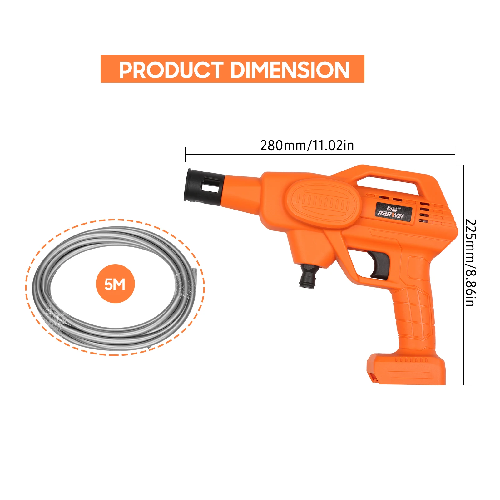 Скидка Мойка Автомобильная портативная с 2 литиевыми аккумуляторами, 21 в